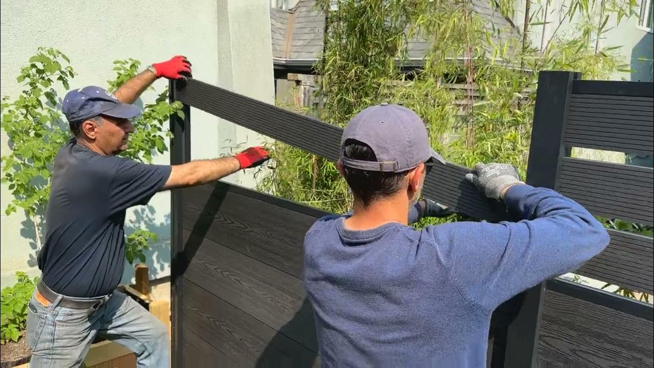 Composite fencing material